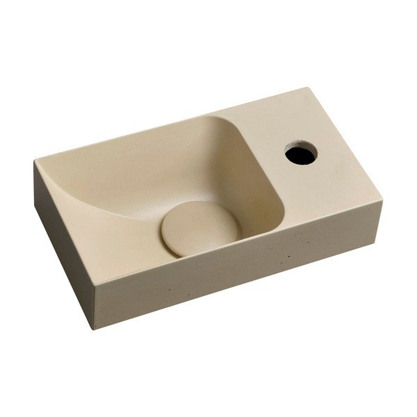 Iš betono maža kriauklė kreminės spalvos 31x17 cm Piccolino – Sapho