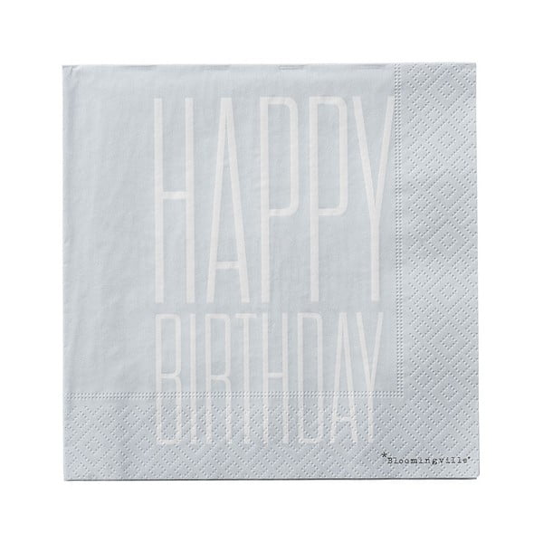 20 popierinių servetėlių rinkinys Bloomingville Napkin-image-1
