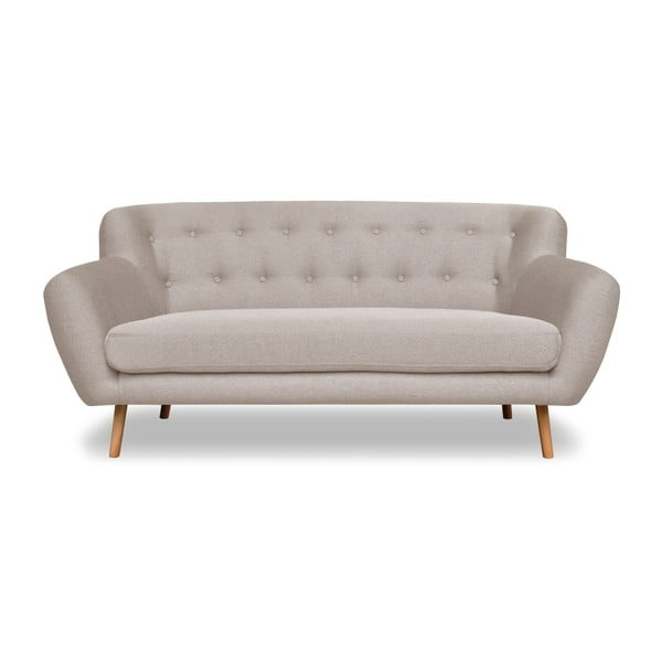 Pilkos ir smėlio spalvos sofa Cosmopolitan design London, 162 cm
