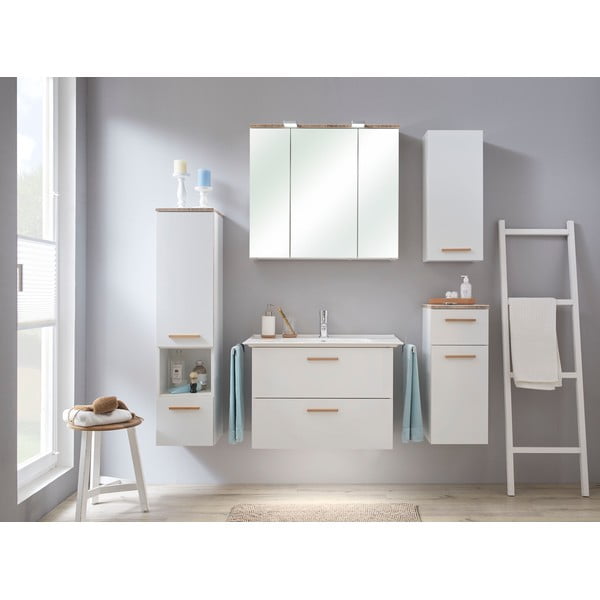 Balta pakabinama vonios kambario spintelė 71x51 cm Set 931 - Pelipal-image-1