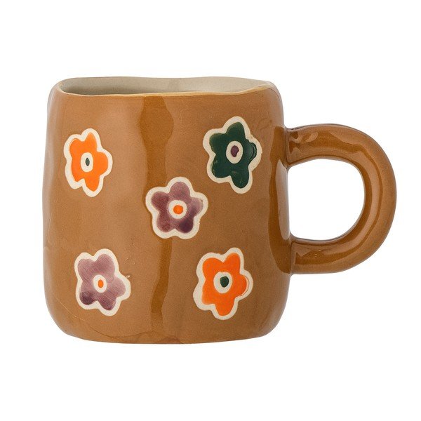 Rudos spalvos iš akmens masės vaikiškas puodelis 130 ml Addy – Bloomingville Mini