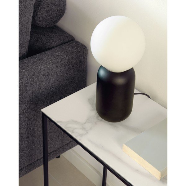 Iš keraminės plokštės šoninis stalas 30x45 cm Rewena – Kave Home-image-2