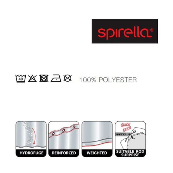 Dušo užuolaida 180x200 cm Princess – Spirella-image-1