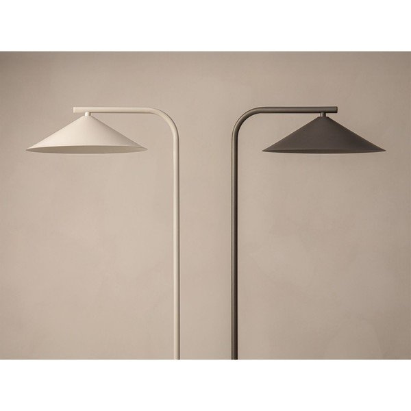 Kreminės spalvos iš metalo pastatomas šviestuvas (aukštis 160 cm) Nocte – Micadoni -image-4