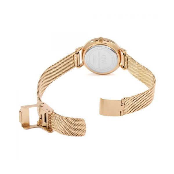 Daniel Wellington Petite Mel rožinio aukso moteriškas laikrodis, ⌀ 28 mm-image-4