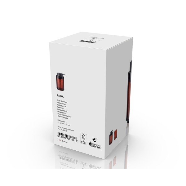 Rudos spalvos iš stiklo muilo dozatorius 250 ml Tada – Zone-image-3