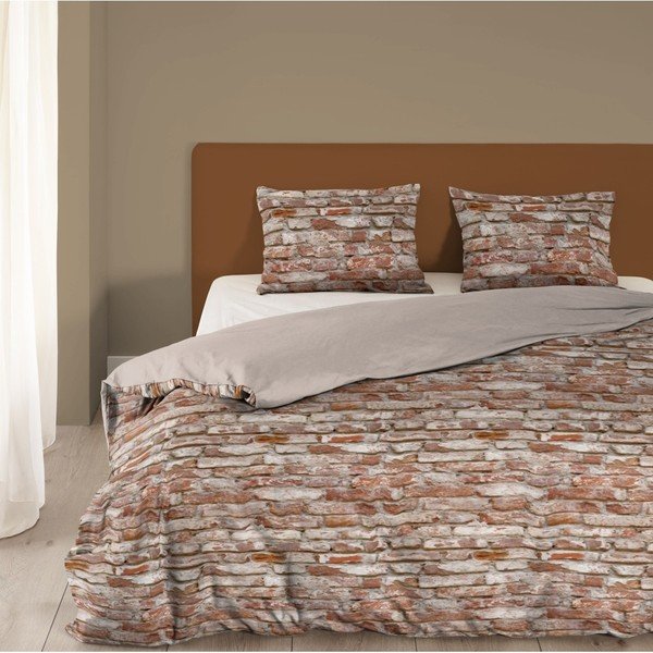 Medvilninė patalynė "Good Morning Brick", 200 x 240 cm-image-1