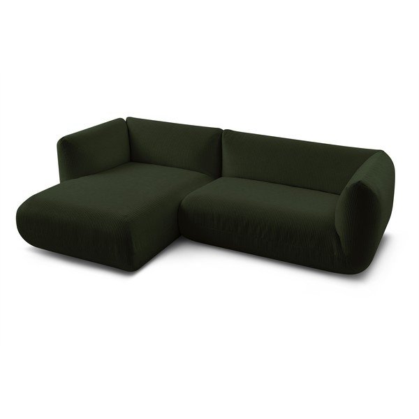 Žalia velvetinė kampinė sofa (kairysis kampas) Lecomte - Bobochic Paris-image-3