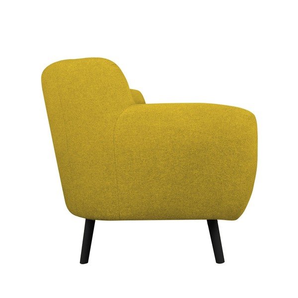 Geltona trijų vietų sofa "Kooko Home Rock-image-1
