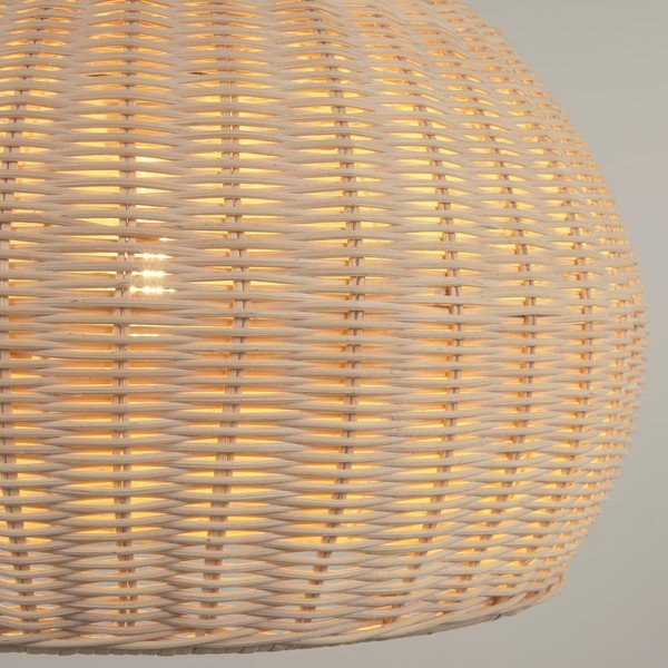 Natūralios spalvos rotango šviestuvo gaubtas ø 45 cm Deyarina - Kave Home-image-2