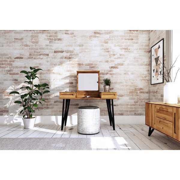 Ąžuolinis tualetinis staliukas 120x53 cm Golo - The Beds-image-1