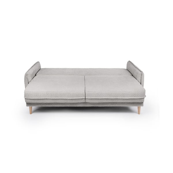 Sulankstoma sofa pilkos spalvos iš boucle 215 cm Patti – Bonami Selection-image-4