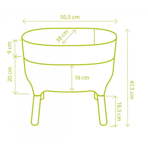 Iš plastiko auginimo konteineris su savaiminio laistymo funkcija Urbalive – Plastia-image-4
