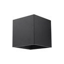 Juodas sieninis šviestuvas Sollux Geo