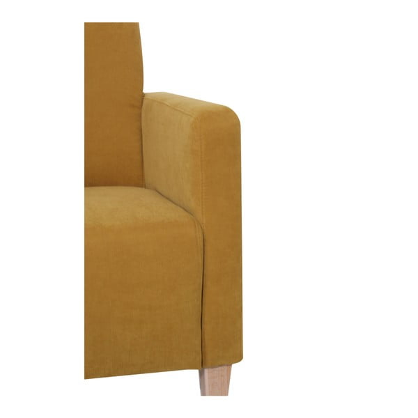 Geltonas fotelis Max Winzer Milla Velor-image-3