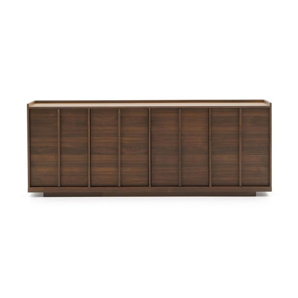 Rudos spalvos šoninė spintelė iš riešutmedžio 200x80x45 cm Onix – Kave Home