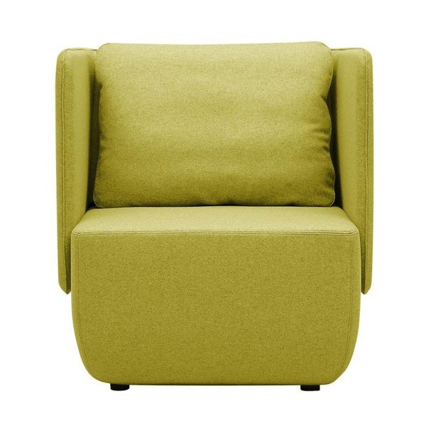 Žemas geltonas fotelis Softline Opera Low