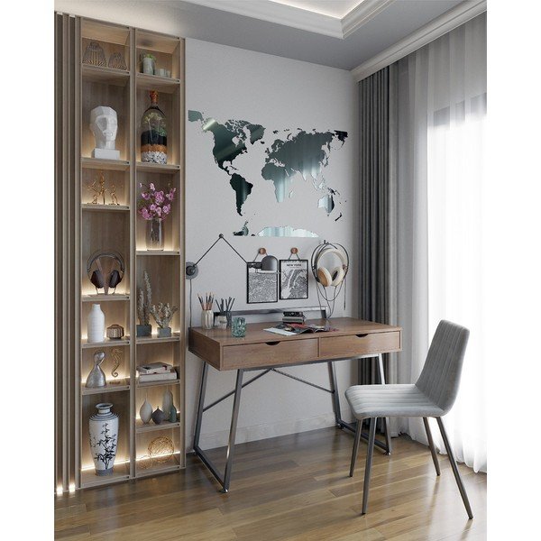 Rašomasis stalas su riešutmedžio dekoro stalviršiu 57.5x120 cm Tolm – Homede-image-1
