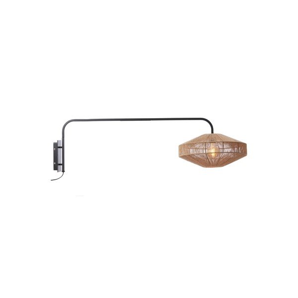 Natūralios spalvos iš metalo sieninė lempa su kištuku ø 43 cm Lyra – Light & Living-image-2