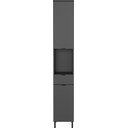 Antracito spalvos aukšta/siaura vonios daiktadėžė 30x190 cm Arcena – Germania