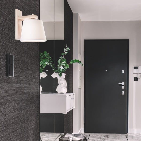 Sieninė lempa šviesiai rudos spalvos ø 20 cm Aida – LAMKUR-image-2