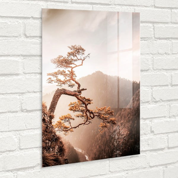 Paveikslas ant stiklo 50x70 cm Brown Tree - Styler-image-4