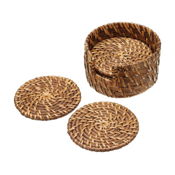 6 "Kitchen Craft Master Class" bambukinių padėkliukų rinkinys, 10 cm