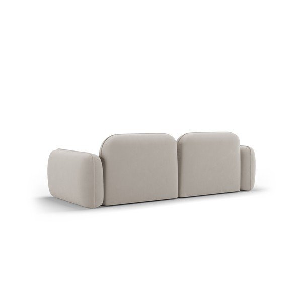 Iš velveto sofa kreminės spalvos 230 cm Audrey – Interieurs 86-image-3