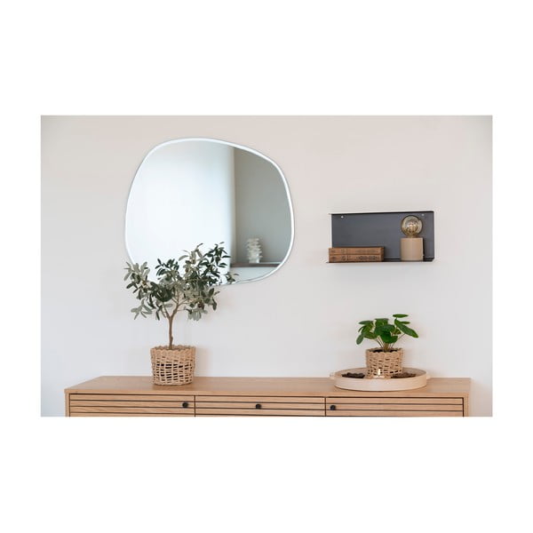 Juodos spalvos iš metalo kelių aukštų sieninė lentyna 18 cm Lille – House Nordic-image-1