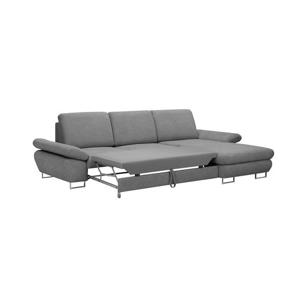 Šviesiai pilka "Windsor & Co Sofas Pi" sofa lova, dešinysis kampas-image-2