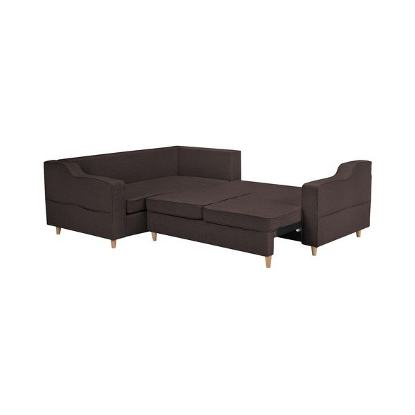 Mazzini Sofos Jonquille sofa-lova, tamsiai ruda, kairysis kampas-image-2