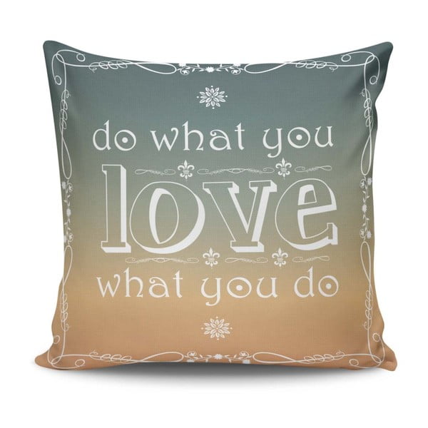 Medvilninio mišinio pagalvė "Simple Love", 45 x 45 cm