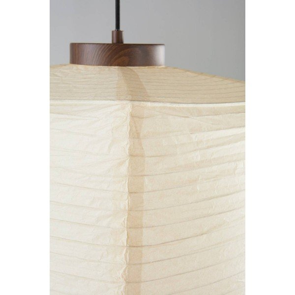 Smėlio spalvos iš popieriaus kabantis šviestuvas ø 35 cm Sally – Jotex-image-3