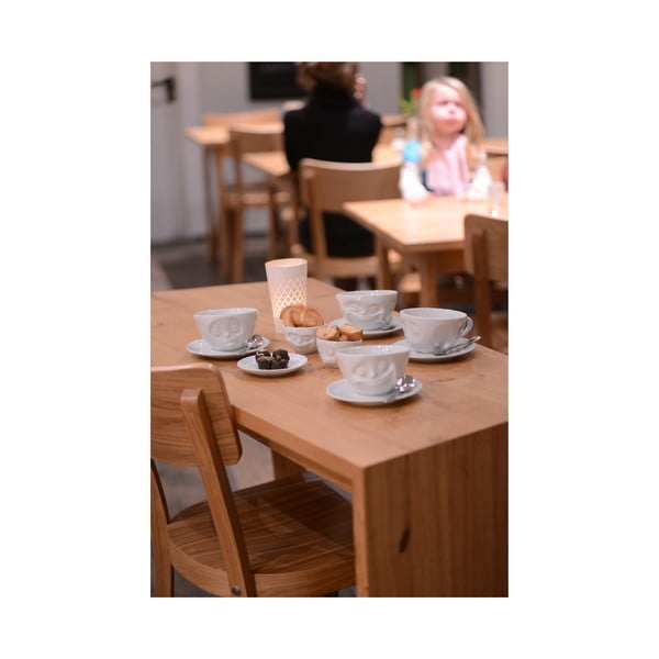 Baltas porcelianinis kavos puodelis su bučinio piešiniu 58 products, tūris 200 ml-image-2