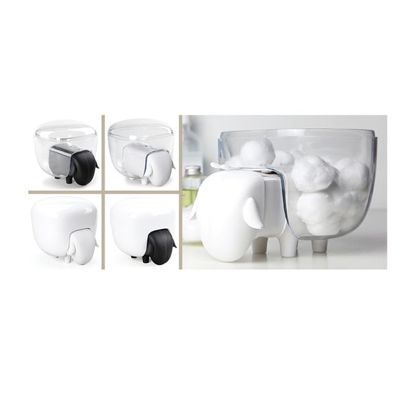 Qualy&CO Sheepshape Container Baltas daugiafunkcinis avies formos konteineris-image-1