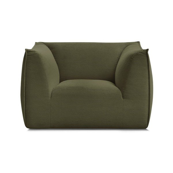 Žalios spalvos krėslas iš kordinio velveto Giorgia – Bobochic Paris-image-2