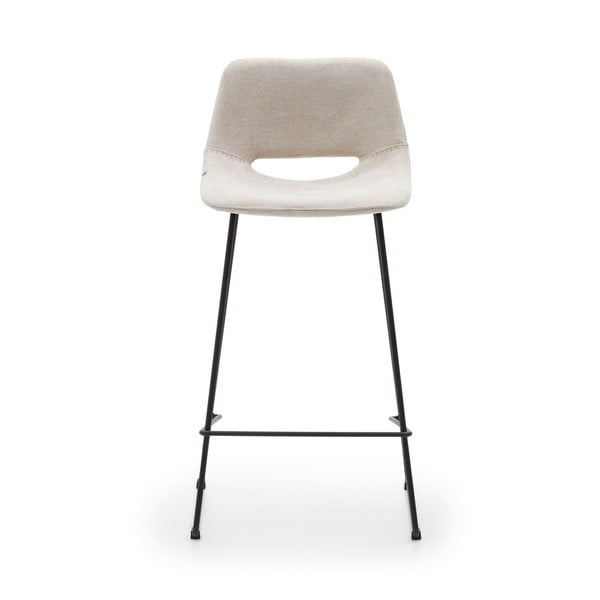 Smėlio spalvos baro taburetė (sėdynės aukštis 65 cm) Zahara – Kave Home-image-2
