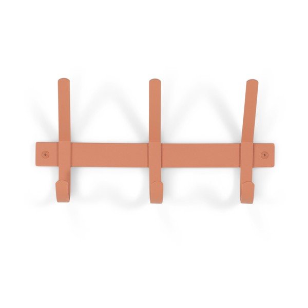 Rausvos spalvos iš metalo sieninė lentyna 40 cm Dexter – Spinder Design-image-2