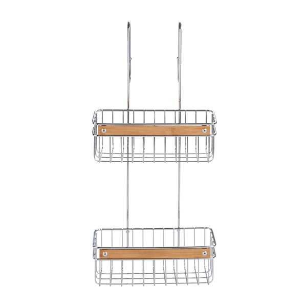 Dviguba nerūdijančio plieno dušo lentyna Wenko Zerbo-image-1