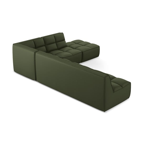 Iš dirbtinės odos modulinė kampinė sofa Kalai – Makamii-image-4