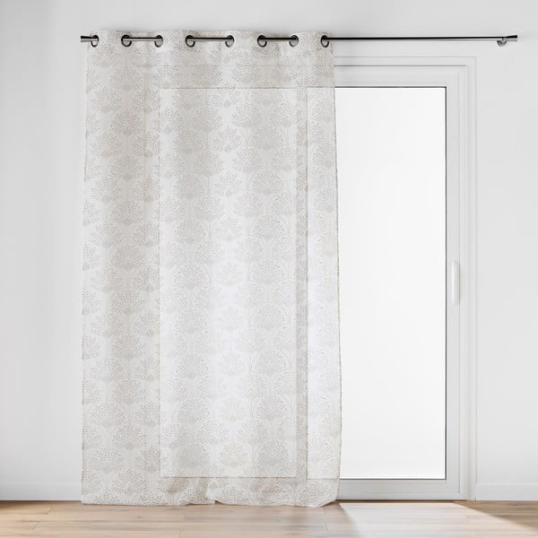 Permatoma užuolaida baltos spalvos/smėlio spalvos 140x280 cm Majestia – douceur d'intérieur-image-2