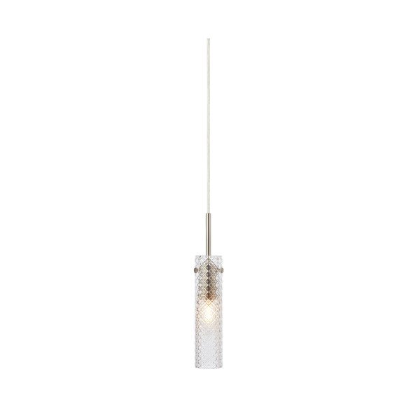 Matinės sidabrinės spalvos iš stiklo kabantis šviestuvas ø5x27,5 cm Vibia – Markslöjd