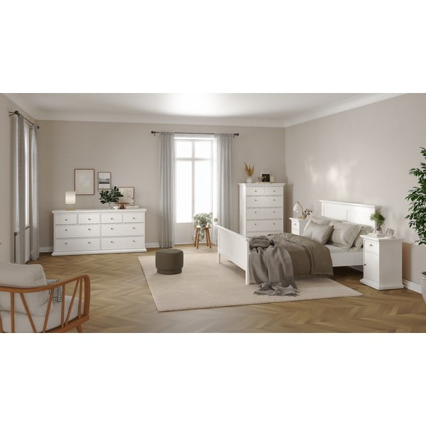 Dvigulė lova baltos spalvos 160x200 cm Paris – Tvilum-image-1