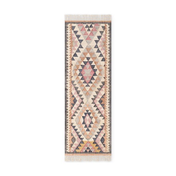 Rankų darbo pilkos spalvos iš džiuto kilimas 80x200 cm Roya Parsa – Elle Decoration
