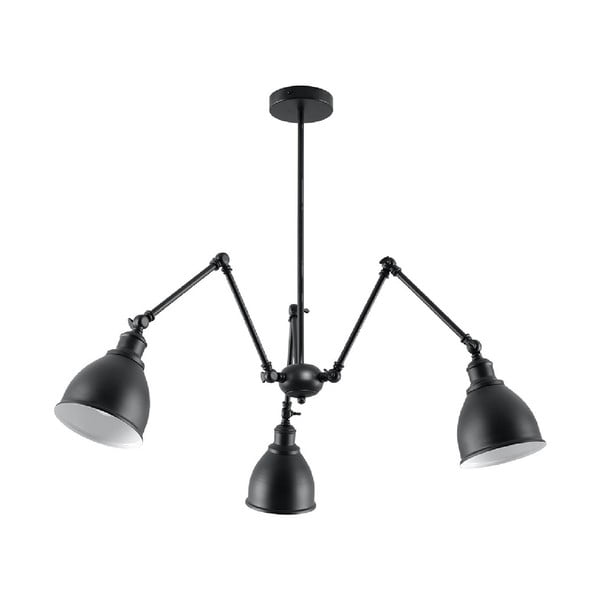 Juodas pakabinamas šviestuvas su metaliniu gaubtu 70x70 cm Matilda Shade - Nice Lamps