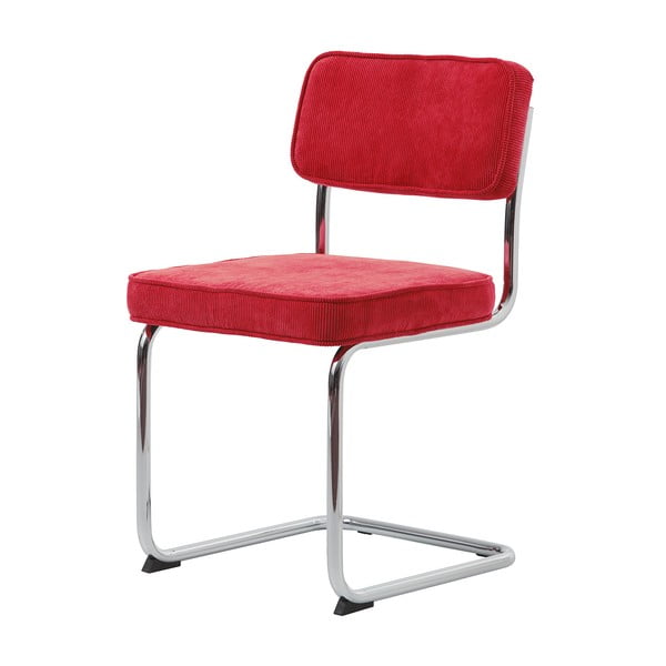Iš velveto valgomojo kėdė raudonos spalvos Rupert – Unique Furniture-image-2