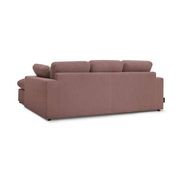Rožinės spalvos kampinė sofa iš kordinio velveto Belair – Bobochic Paris-image-4