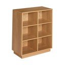 Natūralios spalvos knygų spinta  iš ąžuolo 80x95x30 cm Disco – Hübsch