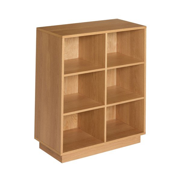 Natūralios spalvos knygų spinta  iš ąžuolo 80x95x30 cm Disco – Hübsch