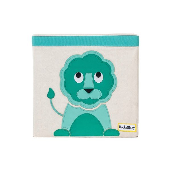 Medžiaginė vaikiška saugojimo dėžė Eddy the Lion - Rocket Baby-image-2